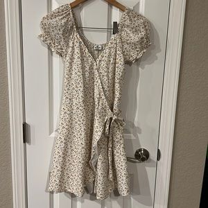 Floral hollister wrap dress, size medium.